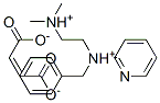 N-benzyl-N,N-dimethyl-N-pyridin-2-ylethylenediammonium maleate molecular structure