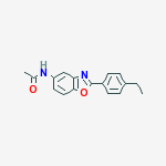 N-[2-(4-ethylphenyl)-1,3-benzoxazol-5-yl]acetamide molecular structure