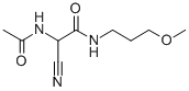 2-ACETYLAMINO-2-CYANO-N-(3-METHOXY-PROPYL)-ACETAMIDE molecular structure