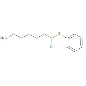 Benzene, [(1-chloroheptyl)thio]- molecular structure