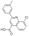 8-CHLORO-2-(3-METHYLPHENYL)QUINOLINE-4-CARBOXYLICACID molecular structure