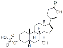 3-(sulfooxy)-(3a,5b,7a)- 7-hydroxyCholan-24-oic acid molecular structure