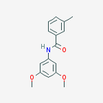 N-(3,5-dimethoxyphenyl)-3-methylbenzamide molecular structure