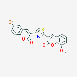 6-bromo-3-[2-(8-methoxy-2-oxo-2H-chromen-3-yl)-1,3-thiazol-4-yl]-2H-chromen-2-one molecular structure