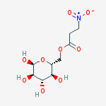alpha-D-Glucopyranose, 6-(3-nitropropanoate) molecular structure
