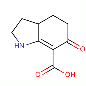 1H-Indole-7-carboxylic acid, 2,3,3a,4,5,6-hexahydro-6-oxo- molecular structure