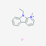 9-ethyl-1-methylpyrido[2,3-b]indol-1-ium;iodide