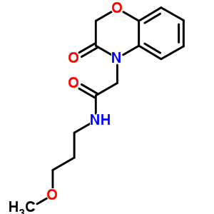 N-(3-methoxypropyl)-2-(3-oxo-1,4-benzoxazin-4-yl)acetamide