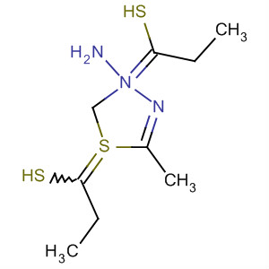 1,3,4-Thiadiazol-2-amine, N-1,3-dithietan-2-ylidene-5-methyl- molecular structure