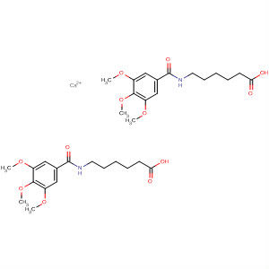 Hexanoic acid, 6-[(3,4,5-trimethoxybenzoyl)amino]-, calcium salt (2:1) molecular structure