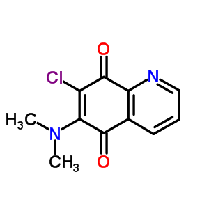 7-chloro-6-(dimethylamino)quinoline-5,8-dione molecular structure