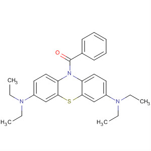 10H-Phenothiazine-3,7-diamine, 10-benzoyl-N,N,N',N'-tetraethyl- molecular structure