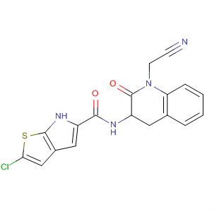 6H-Thieno[2,3-b]pyrrole-5-carboxamide,2-chloro-N-[1-(cyanomethyl)-1,2,3,4-tetrahydro-2-oxo-3-quinolinyl]-