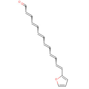 2,4,6,8,10,12-Tridecahexaenal, 13-(2-furanyl)- molecular structure