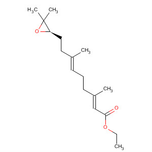 2,6-Nonadienoic acid, 9-[(2R)-3,3-dimethyloxiranyl]-3,7-dimethyl-, ethylester, (2E,6E)- molecular structure