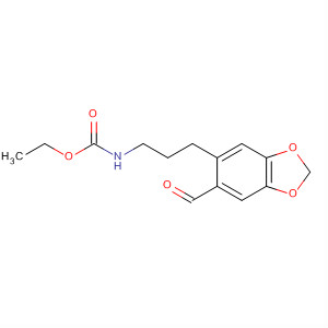 Carbamic acid, [2-(6-formyl-1,3-benzodioxol-5-yl)ethyl]methyl-, ethylester molecular structure