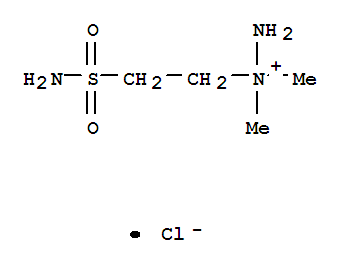 1,1-dimethyl-1-(2-sulfamoylethyl)hydrazinium molecular structure
