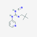 1-cyano-2-(2,2-dimethylpropyl)-3-pyridin-3-ylguanidine molecular structure