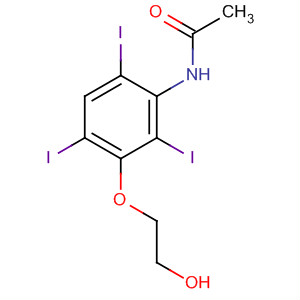 Acetamide, N-[3-(2-hydroxyethoxy)-2,4,6-triiodophenyl]- molecular structure