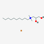 Decyl-(2,3-dihydroxypropyl)-dimethylazanium;bromide molecular structure