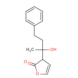 2(3H)-Furanone, dihydro-3-(1-hydroxy-1-methyl-3-phenylpropyl)- molecular structure