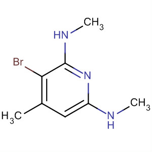 2,6-Pyridinediamine, 3-bromo-N,N',4-trimethyl- molecular structure