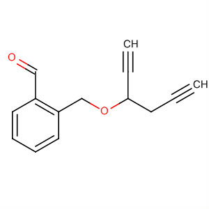 Benzaldehyde, 2-[[(1-ethynyl-3-butynyl)oxy]methyl]- molecular structure