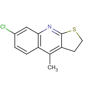 Thieno[2,3-b]quinoline, 7-chloro-2,3-dihydro-4-methyl- molecular structure