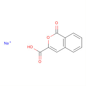 1H-2-Benzopyran-3-carboxylic acid, 1-oxo-, sodium salt molecular structure