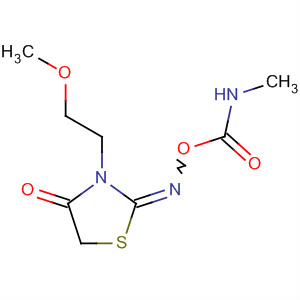 2,4-Thiazolidinedione, 3-(2-methoxyethyl)-,2-[O-[(methylamino)carbonyl]oxime] molecular structure