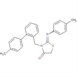 4-Thiazolidinone,2-[(4-methylphenyl)imino]-3-[(4-methylphenyl)phenylmethyl]-