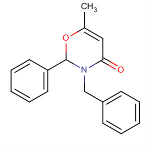 4H-1,3-Oxazin-4-one, 2,3-dihydro-6-methyl-2-phenyl-3-(phenylmethyl)- molecular structure