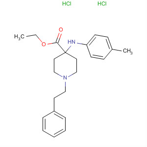 4-Piperidinecarboxylic acid,4-[(4-methylphenyl)amino]-1-(2-phenylethyl)-, ethyl ester,dihydrochloride