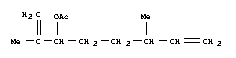1-isopropenyl-4-methylhex-5-enyl acetate molecular structure