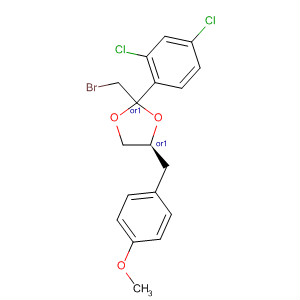 1,3-Dioxolane,2-(bromomethyl)-2-(2,4-dichlorophenyl)-4-[(4-methoxyphenyl)methyl]-,cis-