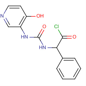 Benzeneacetyl chloride,a-[[[(4-hydroxy-3-pyridinyl)amino]carbonyl]amino]- molecular structure