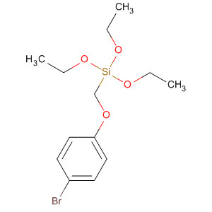 Silane, [(4-bromophenoxy)methyl]triethoxy- molecular structure