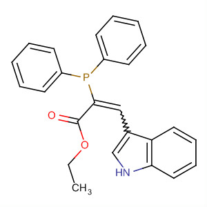 2-Propenoic acid, 2-(diphenylphosphinyl)-3-(1H-indol-3-yl)-, ethyl ester molecular structure