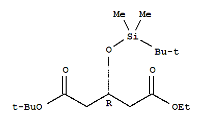 (R)-3-HYDROXYGLUTARATE ETHYL TERT-BUTYL TBDMS molecular structure