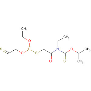 7-Oxa-5-thia-2-aza-6-phosphanonanethioic acid,6-ethoxy-2-ethyl-3-oxo-, S-(1-methylethyl) ester, 6-sulfide molecular structure