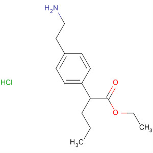 Benzenepentanoic acid, 4-(2-aminoethyl)-, ethyl ester, hydrochloride molecular structure