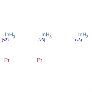 Indium, compd. with praseodymium (3:2) molecular structure