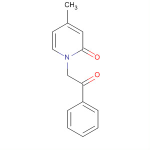 2(1H)-Pyridinone, 4-methyl-1-(2-oxo-2-phenylethyl)- molecular structure