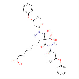 Decanedioic acid, bis[2-(1-oxo-3-phenoxybutyl)hydrazide] molecular structure