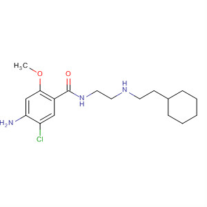 Benzamide,4-amino-5-chloro-N-[2-[(cyclohexylmethyl)methylamino]ethyl]-2-methoxy- molecular structure