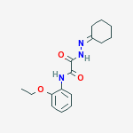 2-(2-cyclohexylidenehydrazino)-N-(2-ethoxyphenyl)-2-oxoacetamide