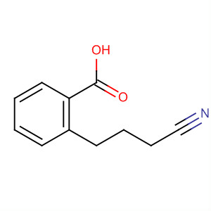Benzoic acid, 2-(3-cyanopropyl)- molecular structure