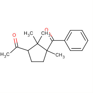 Ethanone, 1-(3-benzoyl-2,2,3-trimethylcyclopentyl)- molecular structure