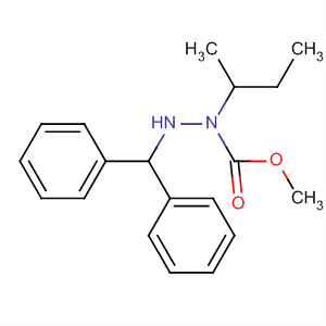 Hydrazinecarboxylic acid, 2-(diphenylmethyl)-1-(1-methylpropyl)-,methyl ester molecular structure