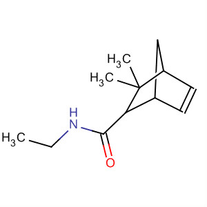 Bicyclo[2.2.1]hept-5-ene-2-carboxamide, N-ethyl-3,3-dimethyl- molecular structure